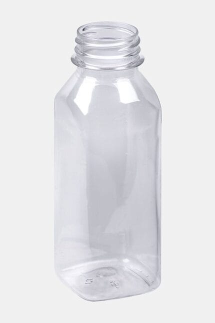 Cx/120un Garrafa pet 300ml quadrado liso